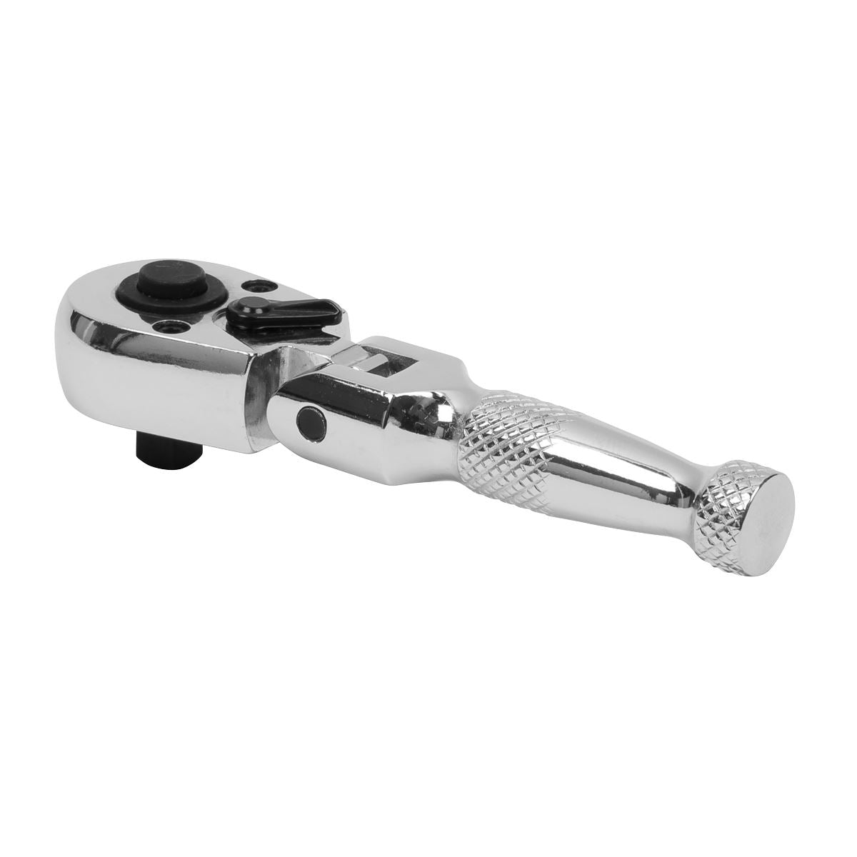 Sealey 1/4"Sq Drive Ratchet Wrench Flexi Head Stubby 72 TOOTH Chrome AK660SF
