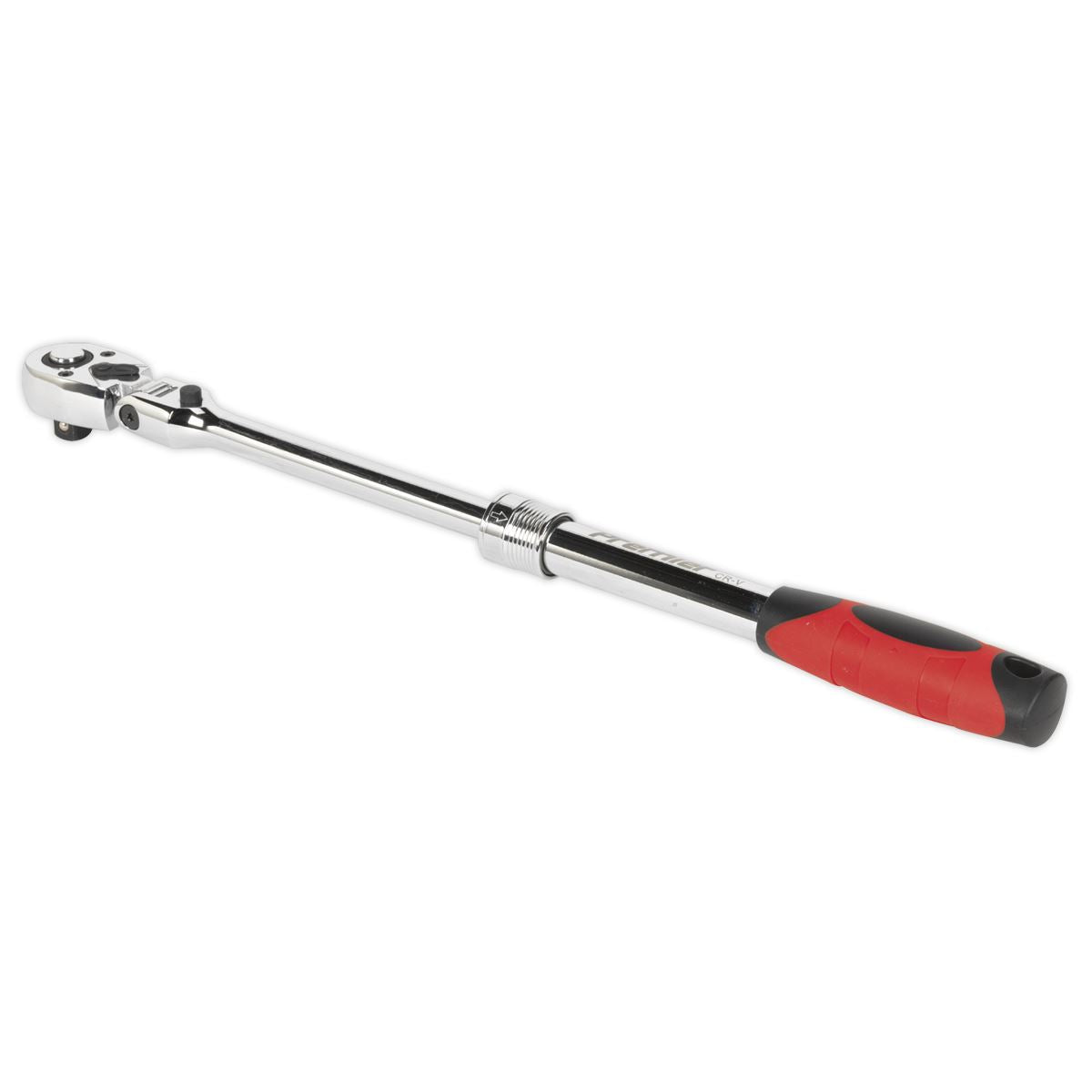 Sealey 1/2"D Extendable Flexi Head Ratchet Wrench Length 340-480mm AK6682