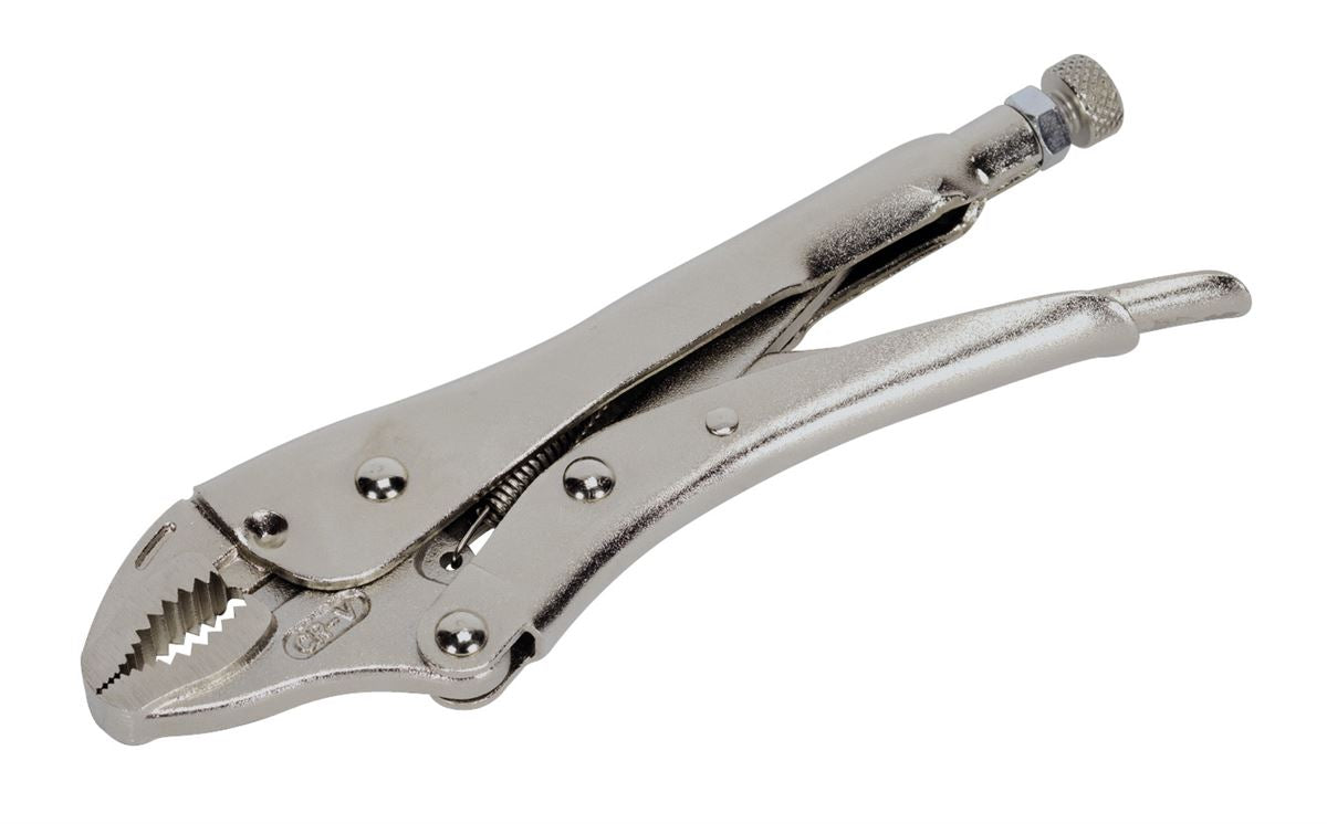 Sealey Locking Pliers Curved Jaws 185mm 0-38mm Capacity AK6820