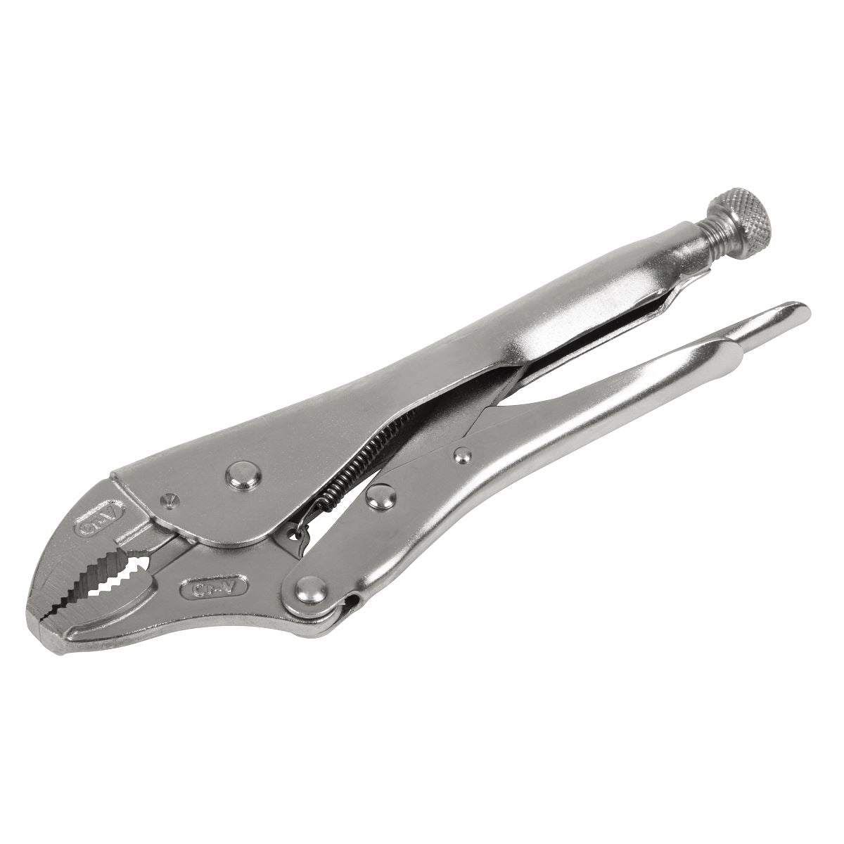 Sealey Locking Pliers Curved Jaws 225mm 0-47mm Capacity AK6821