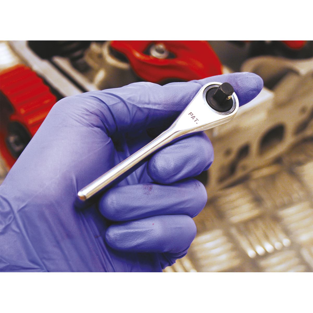 Sealey 1/4"Sq Drive Micro Ratchet Wrench Stainless Steel AK6960