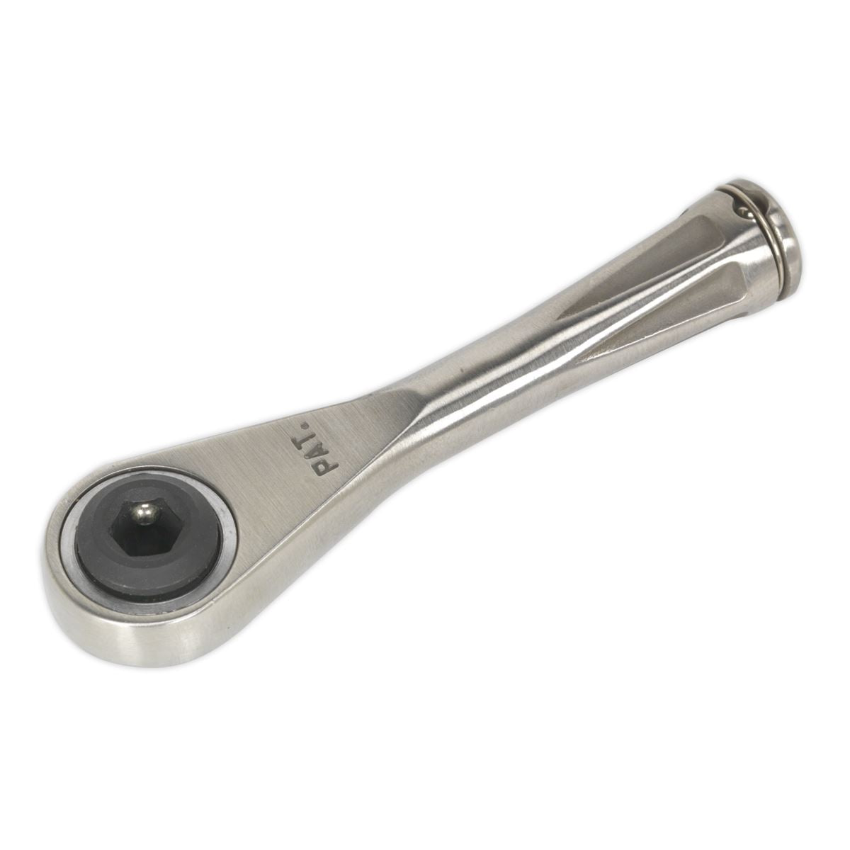 Sealey Bit Driver Ratchet Micro 1/4"Hex Stainless Steel AK6962