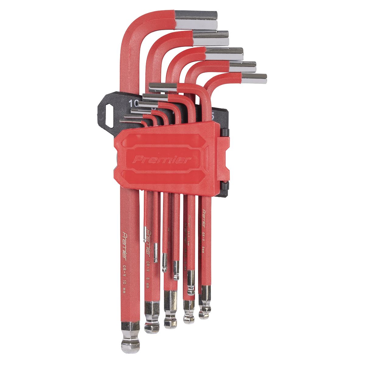 Sealey Premier Metric Long Ball End Hex Key Set 11pc IN STORAGE CASE AK71640