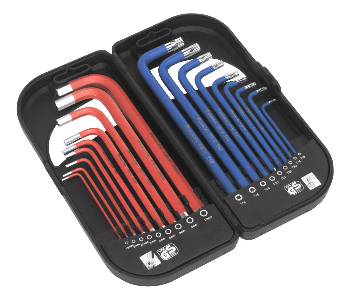 Sealey TRX-Star* & Ball-End Hex Key Set 18pc Long Anti-Slip AK7176