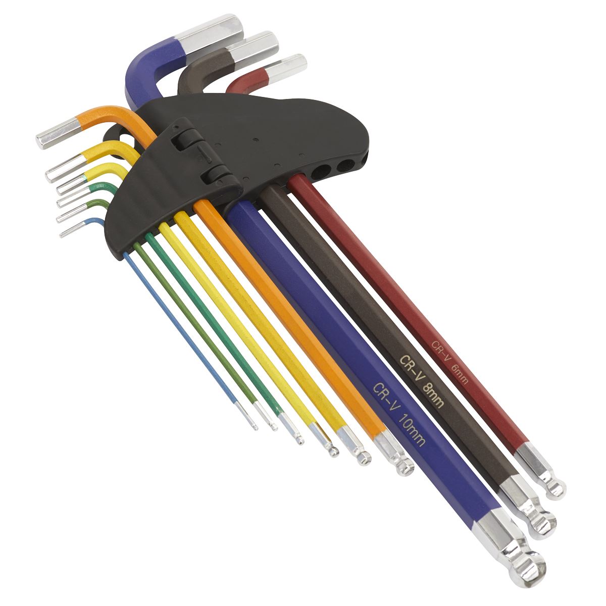 Sealey Premier Extra-Long Ball-End Hex Key Set 9pc AK7191B