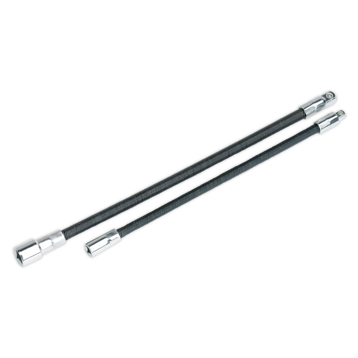 Sealey Flexible Extension Adaptor Set 2pc 1/4"D x 254mm & 3/8"D x 305mm AK7342