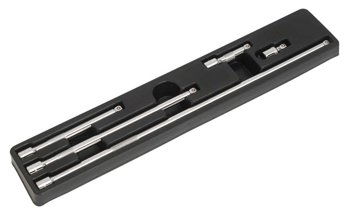 Sealey 3/8"Sq Drive Wobble Extension Bar Set 5pc 38, 75, 150, 250, 450mm AK767