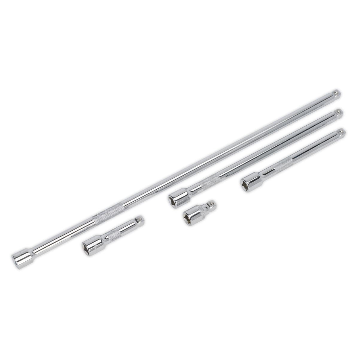 Sealey 3/8"Sq Drive Wobble Extension Bar Set 5pc 38, 75, 150, 250, 450mm AK767