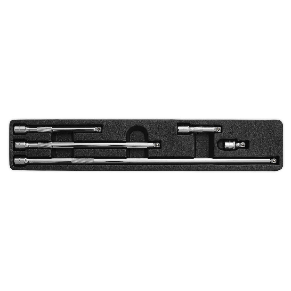 Sealey 3/8"Sq Drive Wobble Extension Bar Set 5pc 38, 75, 150, 250, 450mm AK767
