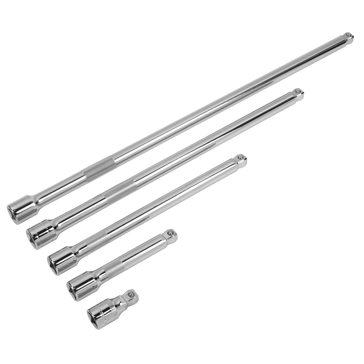Sealey Wobble Extension Bar Set 5pc 1/2"Sq Drive 50, 125, 250, 375, 500mm AK768