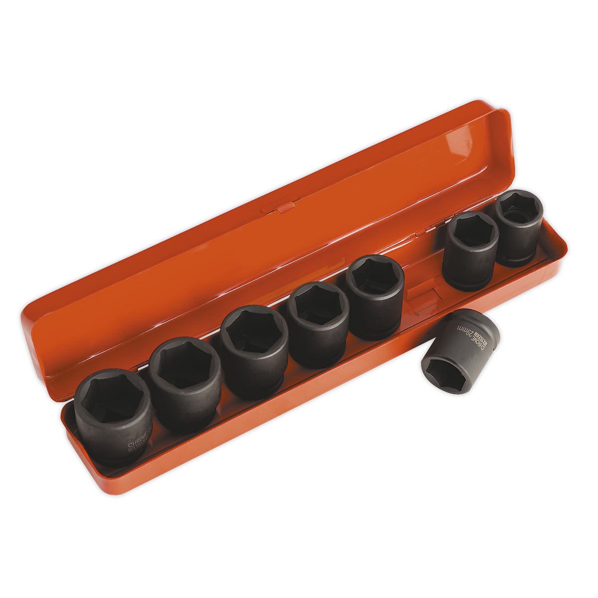 Sealey Metric Impact Socket Set 8pc 3/4"Sq Drive Standard Length AK77/9M