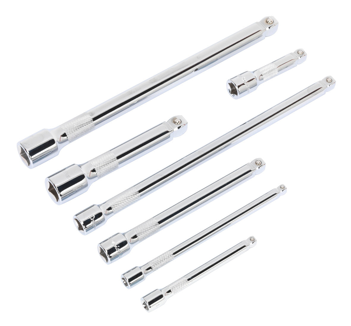 Sealey Wobble Rigid Extension Bar Set 7pc 1/4", 3/8" & 1/2"Sq Drive AK770