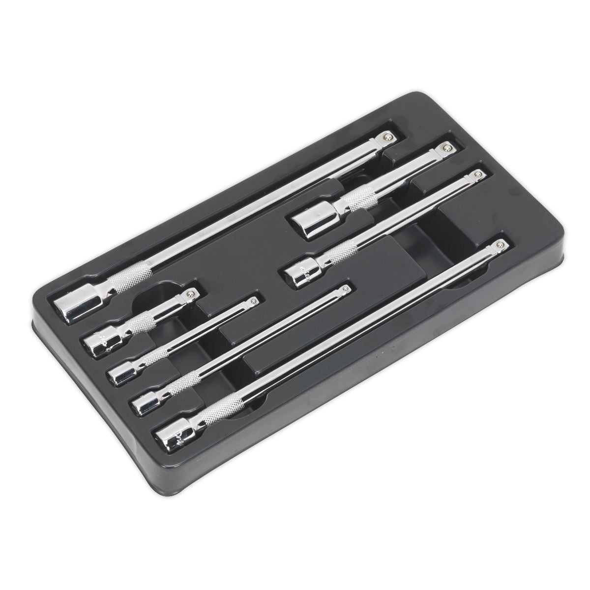 Sealey Wobble Rigid Extension Bar Set 7pc 1/4", 3/8" & 1/2"Sq Drive AK770