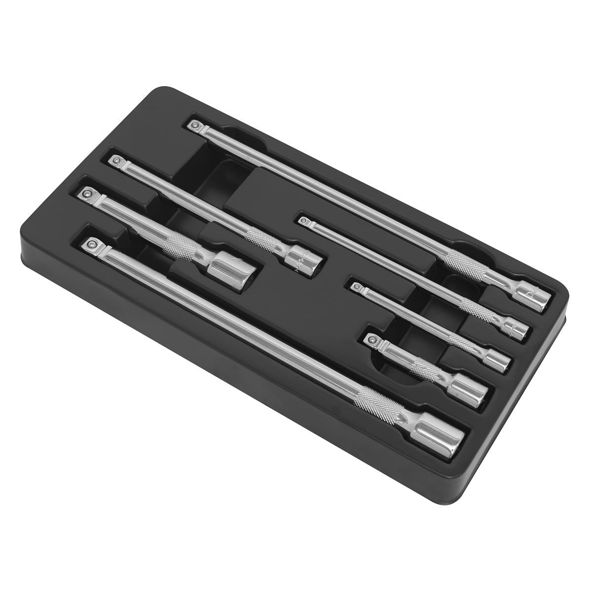 Sealey Wobble Rigid Extension Bar Set 7pc 1/4", 3/8" & 1/2"Sq Drive AK770