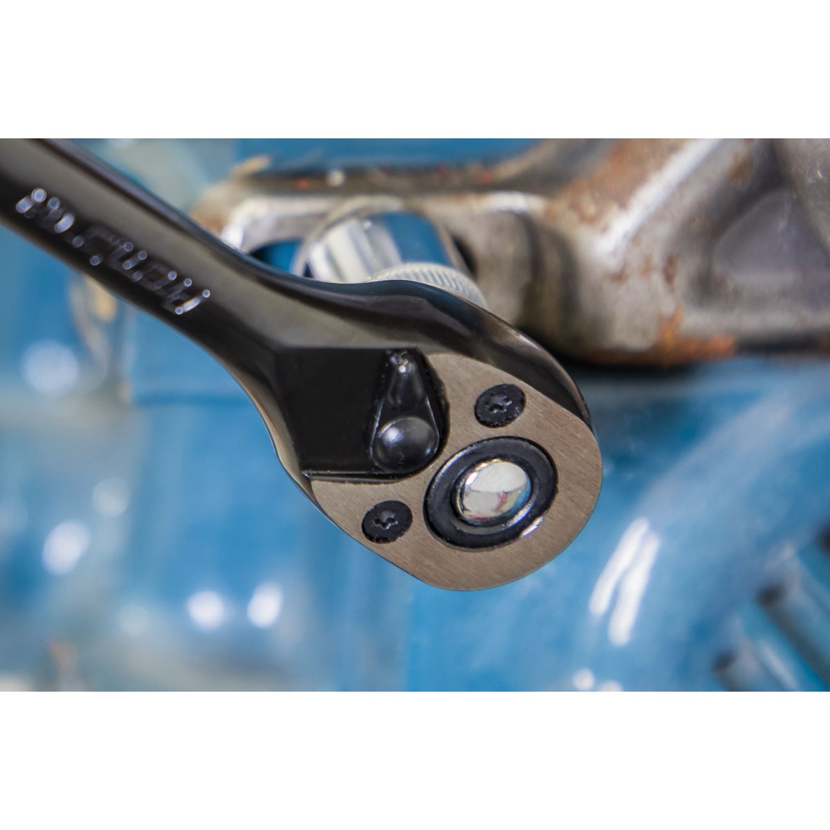 Sealey 1/4"Sq Drive Ratchet Wrench Premier Black 72 Tooth Flip Reverse AK7997