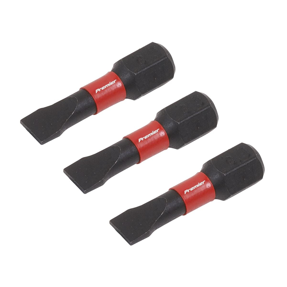Sealey Slotted 5.5mm Impact Power Tool Bits 25mm - 3pc AK8202