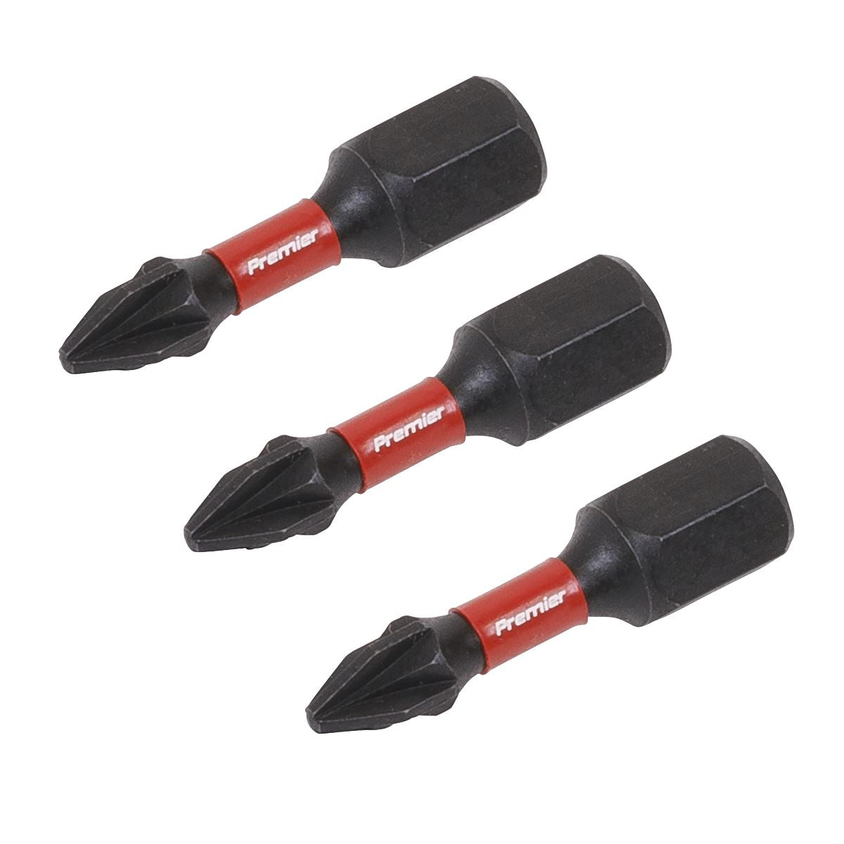 Sealey Pozi #1 Impact Power Tool Bits 25mm - 3pc AK8207