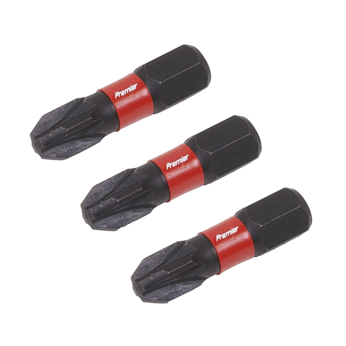 Sealey Pozi #3 Impact Power Tool Bits 25mm - 3pc AK8209
