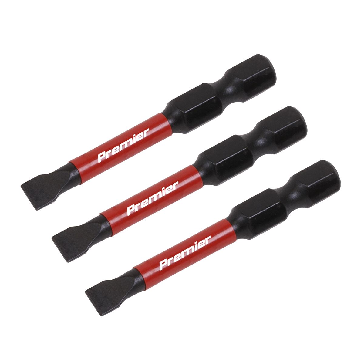 Sealey Slotted 5.5mm Impact Power Tool Bits 50mm - 3pc AK8227
