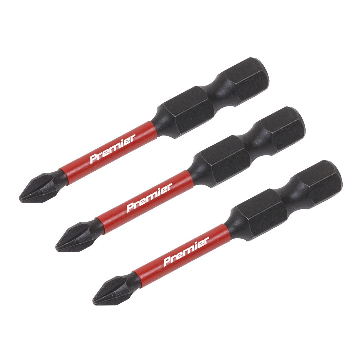 Sealey Phillips #1 Impact Power Tool Bits 50mm - 3pc AK8229