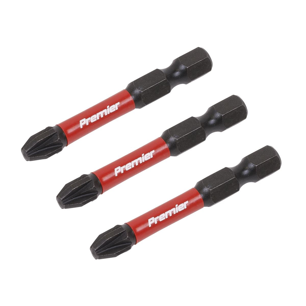 Sealey Pozi #3 Impact Power Tool Bits 50mm - 3pc AK8234