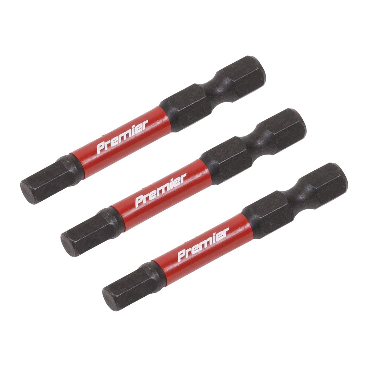 Sealey Hex 5mm Impact Power Tool Bits 50mm - 3pc AK8238