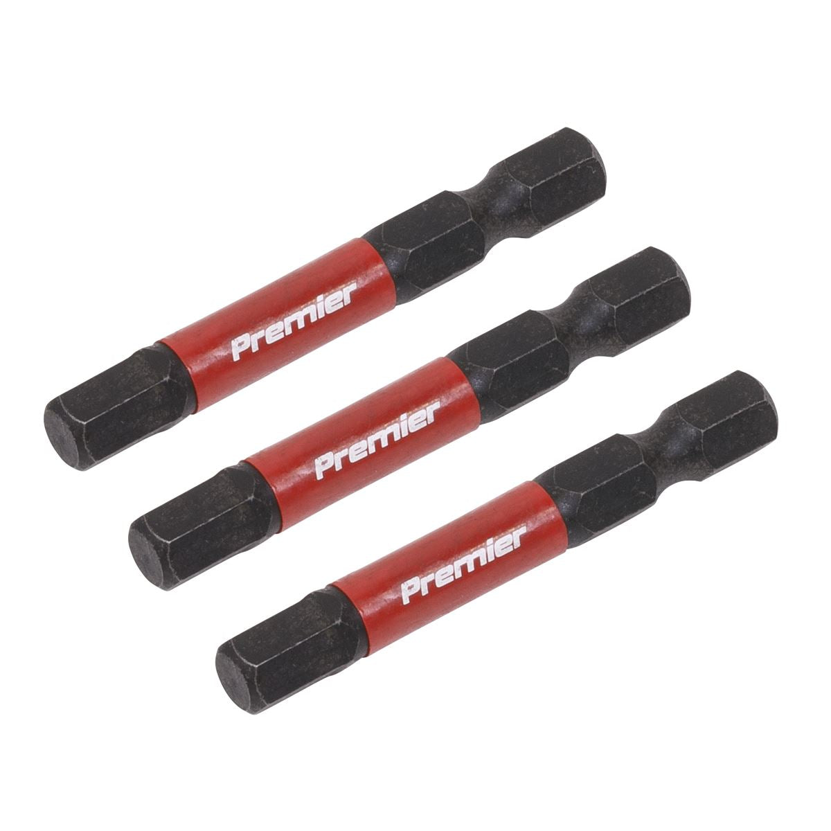 Sealey Hex 6mm Impact Power Tool Bits 50mm - 3pc AK8239