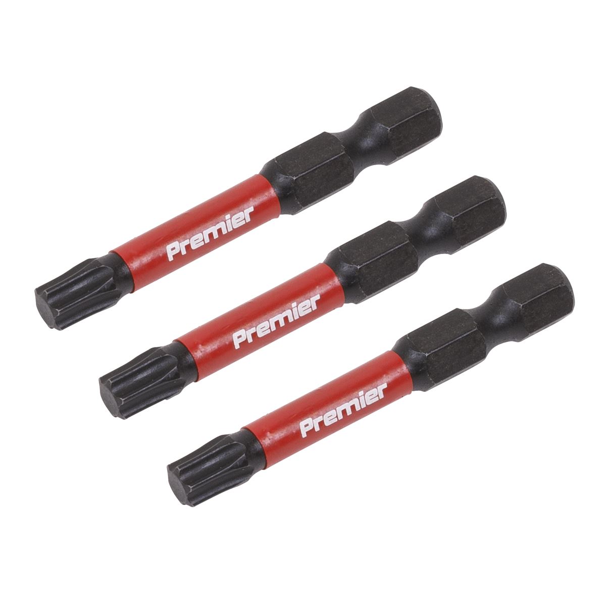 Sealey TRX-Star* T30 Impact Power Tool Bits 50mm - 3pc AK8245