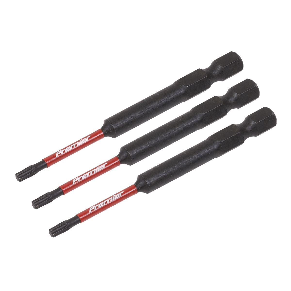 Sealey TRX-Star* T10 Impact Power Tool Bits 75mm - 3pc AK8265