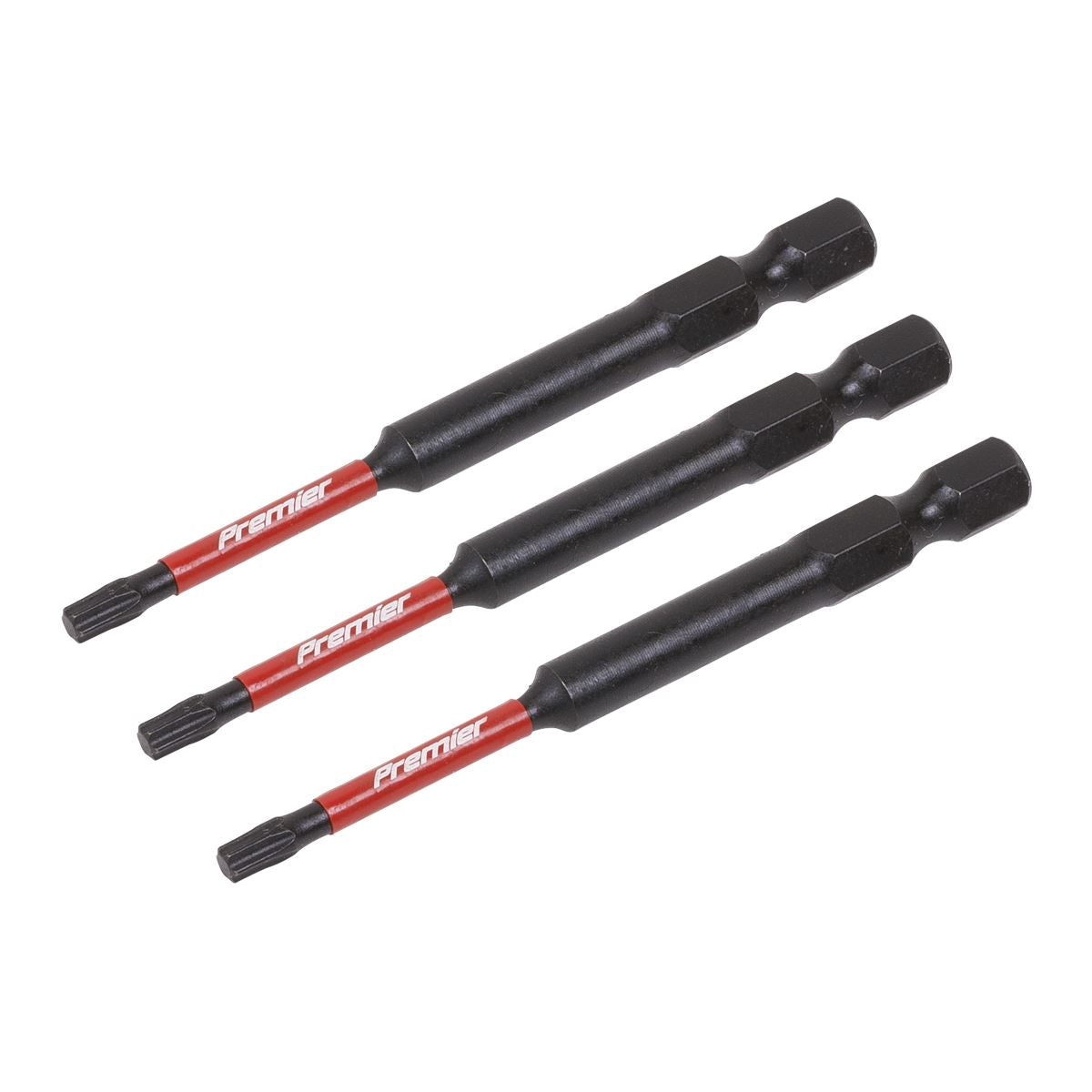 Sealey TRX-Star* T15 Impact Power Tool Bits 75mm - 3pc AK8266