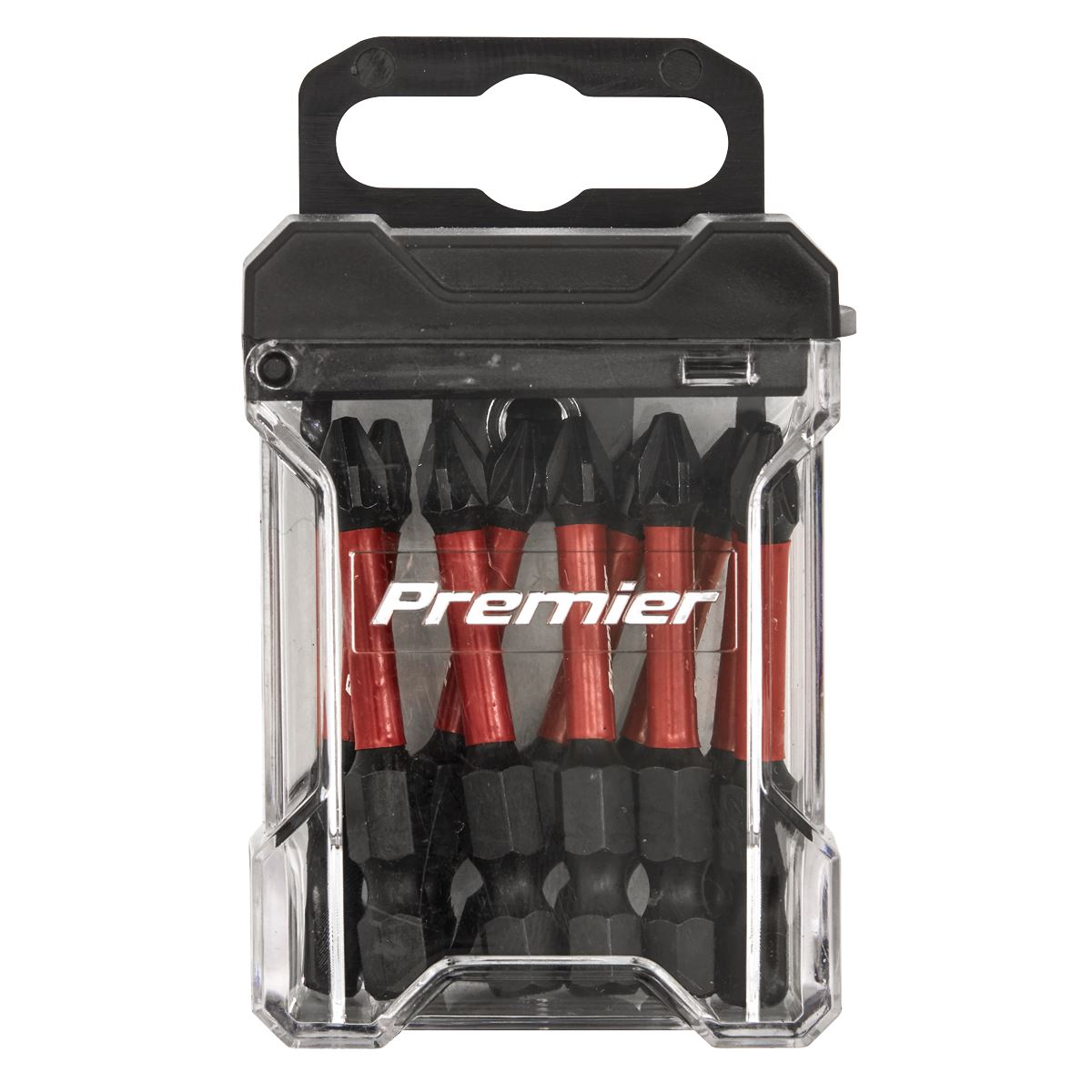 Sealey Pozi #2 Impact Power Tool Bits 50mm - 10pc AK8275
