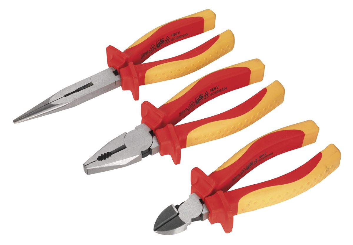 Sealey Pliers Set 3pc VDE Approved AK83452