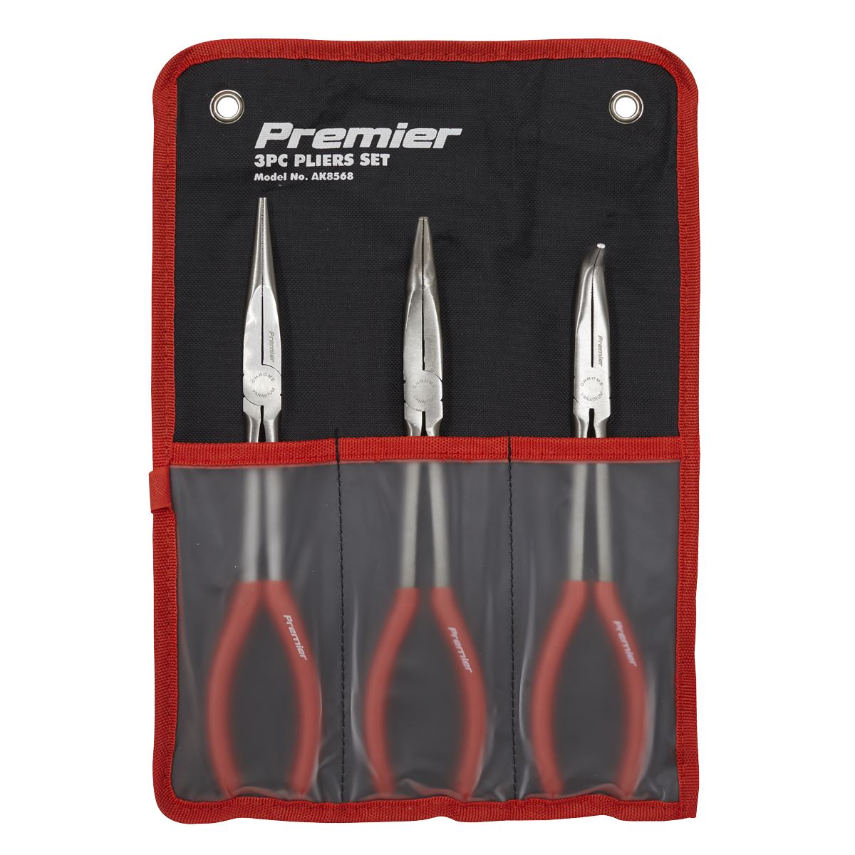 Sealey Needle Nose Pliers Set 3pc 280mm AK8568
