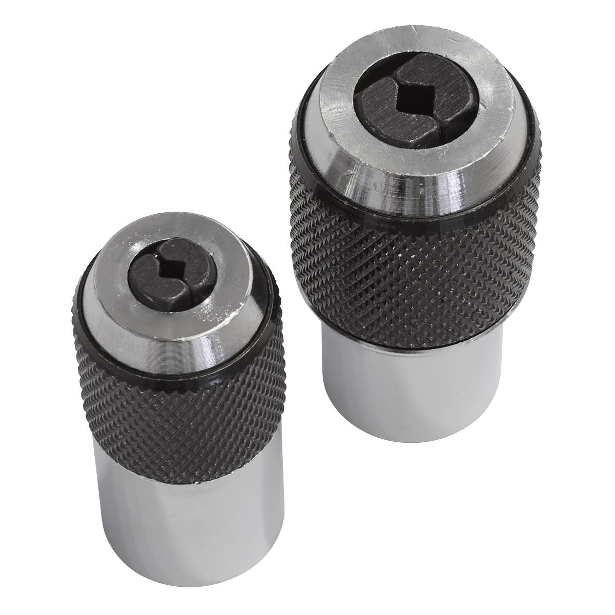 Adjustable Tap Socket Set 2pc Maximum Square Size 4mm 7mm Sealey AK872