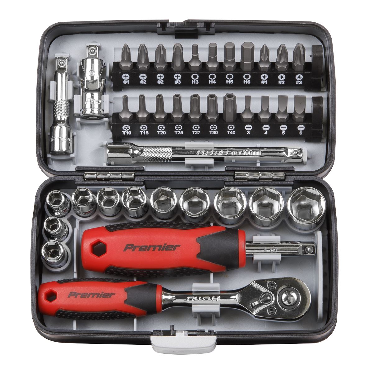 Sealey 1/4"Sq Drive Metric Socket & Bit Set 38pc Including Hex And Torx AK8945