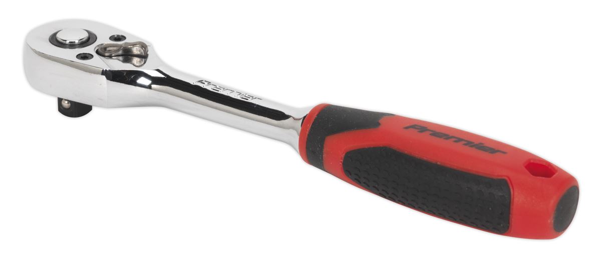 Sealey 1/4"Sq Drive Ratchet Wrench Pear Head Flip Reverse 48 Tooth AK8946