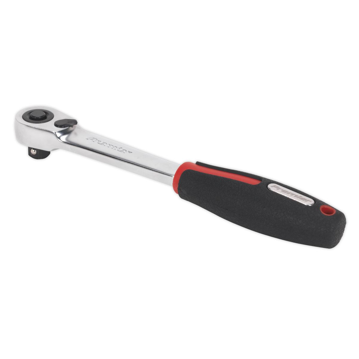 Sealey 3/8"D Ratchet Wrench Compact Head 72 Tooth Flip Reverse Satin Fin AK8981