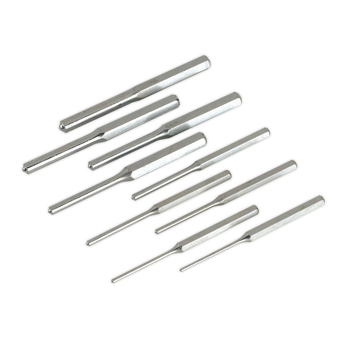 Sealey Roll Pin Punch Set 9pc 1/8-1/2" - Imperial AK9109