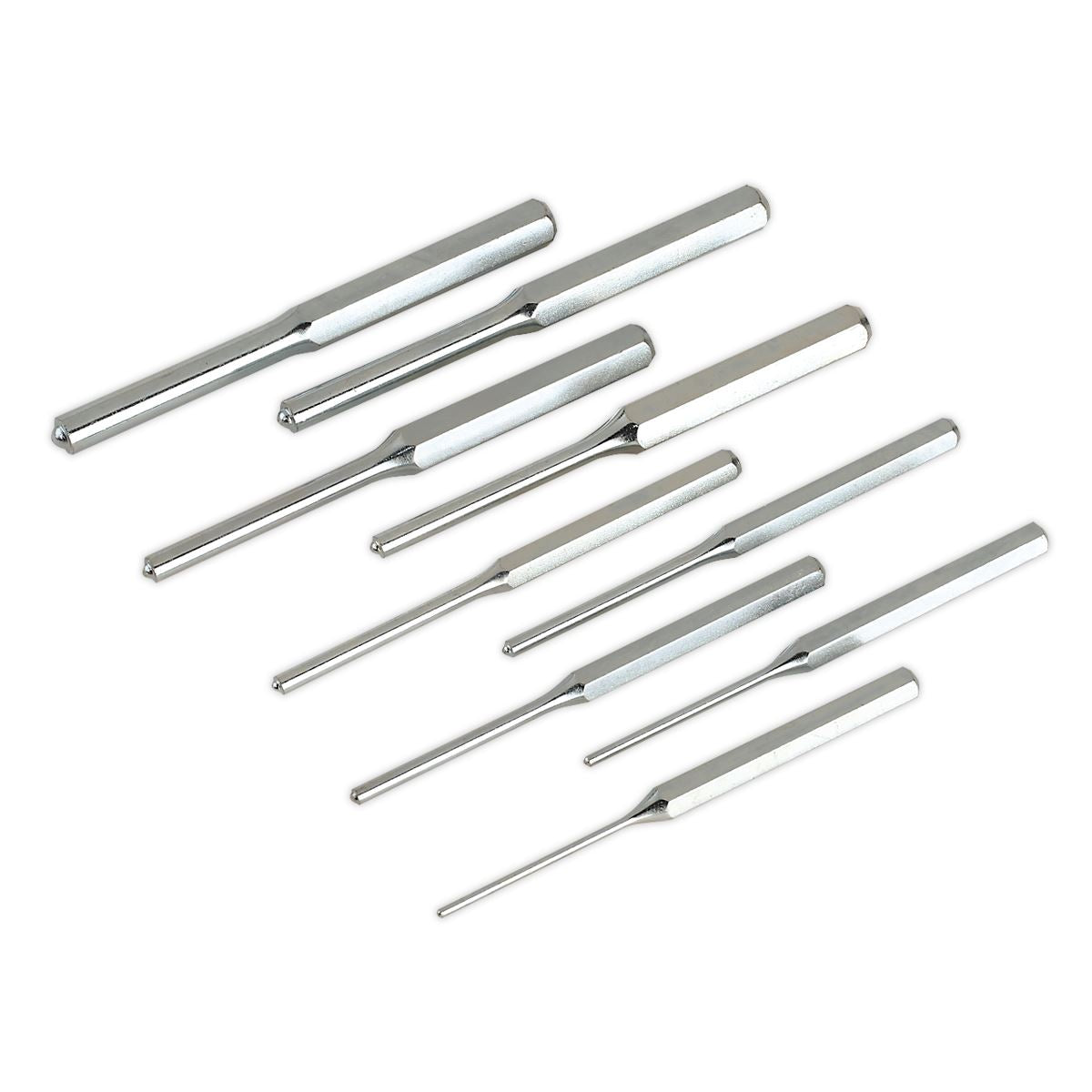 Sealey Roll Pin Punch Set 9pc 3-12mm Metric AK9109M
