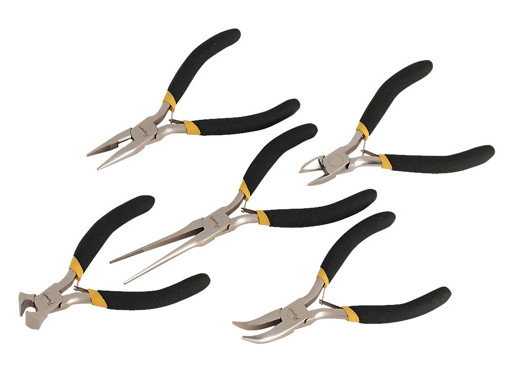 Sealey Mini Pliers Set 5pc Ni-Fe Finish AK937
