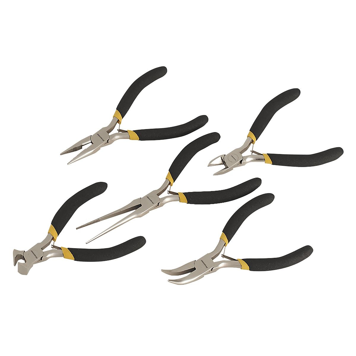 Sealey Mini Pliers Set 5pc Ni-Fe Finish AK937