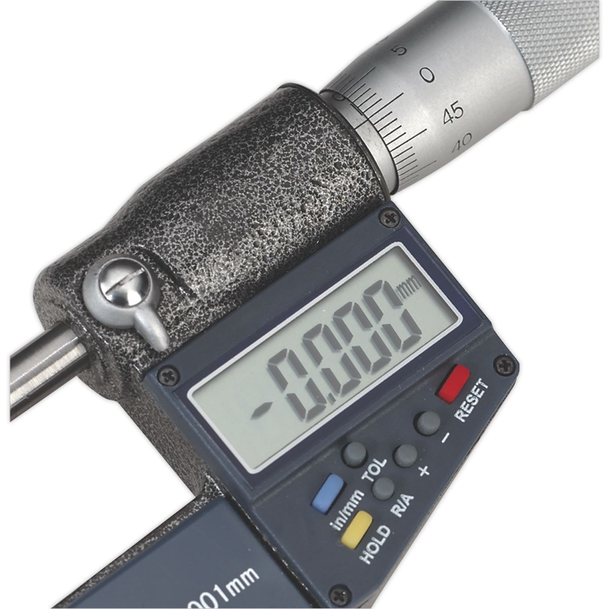 Sealey Digital External Micrometer 0-25mm(0-1") AK9635D