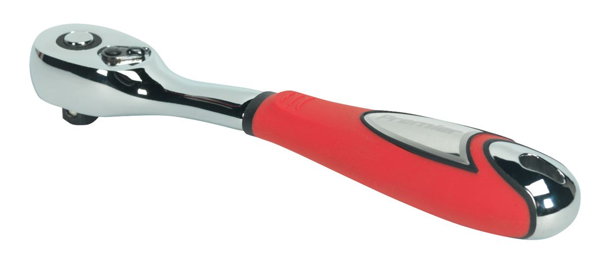 Sealey 3/8"Sq Drive Ratchet Wrench Offset Anti Slip Grip 72 Tooth AK967