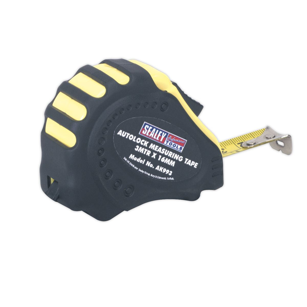 Sealey Auto Lock Tape Measure 3m(10ft) x 16mm - Metric/Imperial AK993