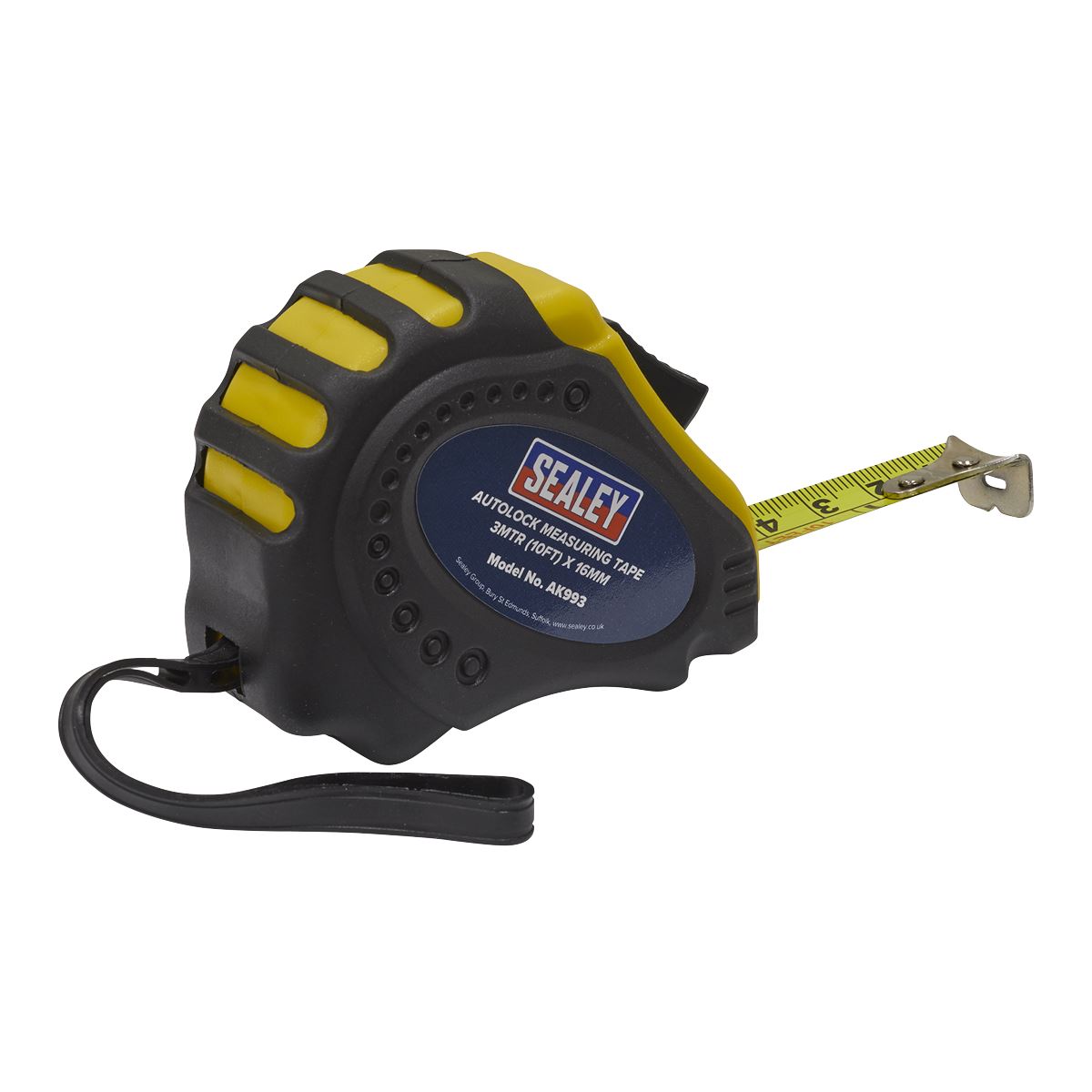 Sealey Auto Lock Tape Measure 3m(10ft) x 16mm - Metric/Imperial AK993