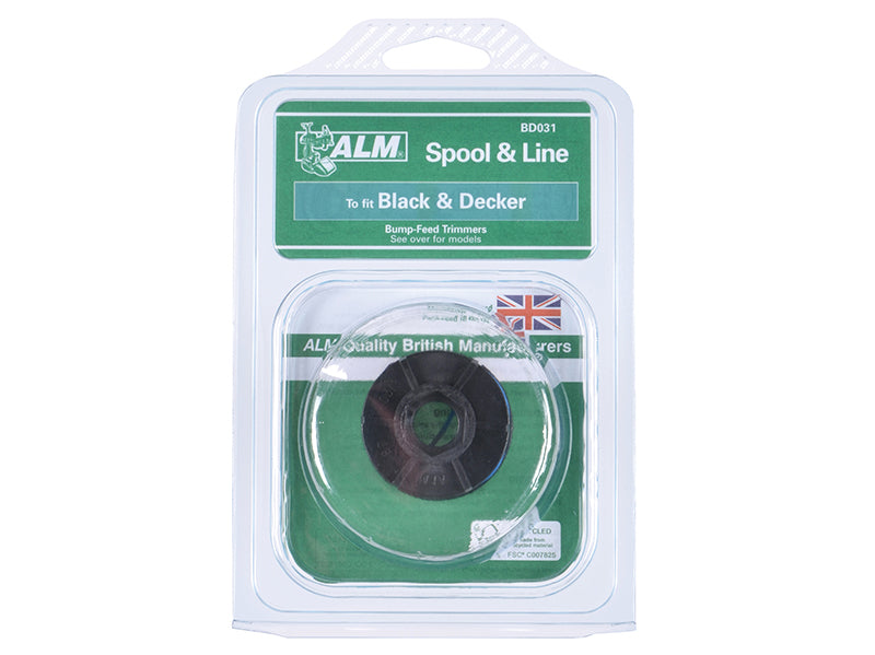 ALM Manufacturing BD031 Spool & Line to Fit Black & Decker Trimmers A6053 ALMBD031