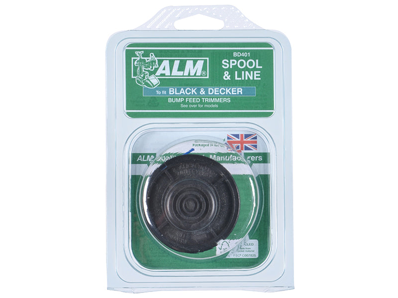 ALM Manufacturing BD401 Spool & Line to Fit Black & Decker Trimmers GL250/GL310/GL360 ALMBD401