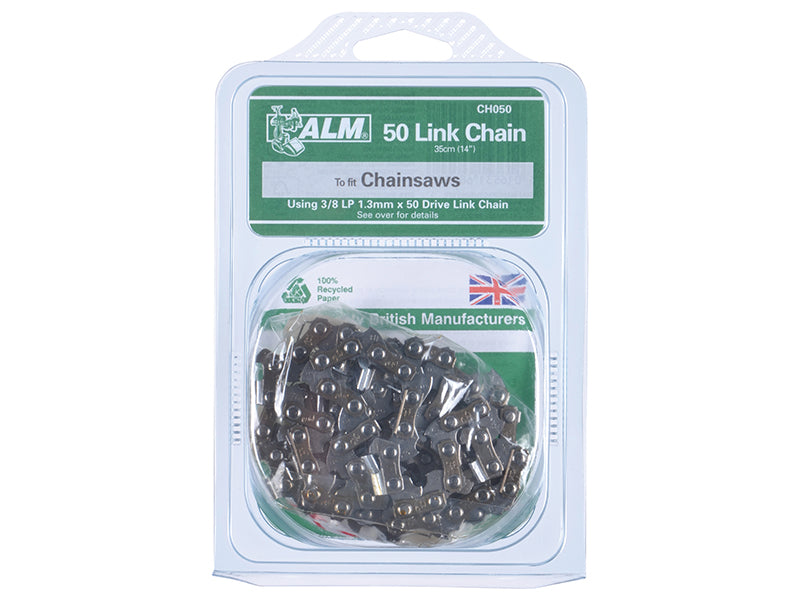 ALM Manufacturing CH050 Chainsaw Chain 3/8in x 50 links 1.3mm - Fits 35cm Bars ALMCH050