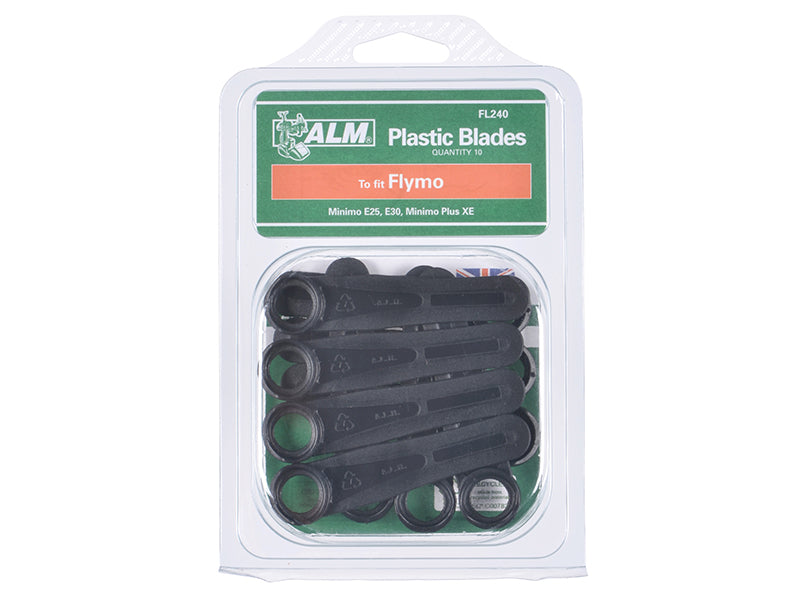 ALM Manufacturing FL240 Plastic Blades Large Hole to Suit Flymo ALMFL240
