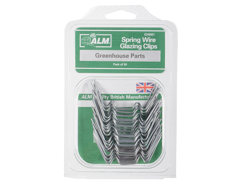 ALM Manufacturing GH001 W Glazing Clips Pack of 50 ALMGH001